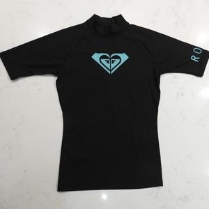 *SOLD* Roxy Whole Hearted Short Sleeve Rash Guard